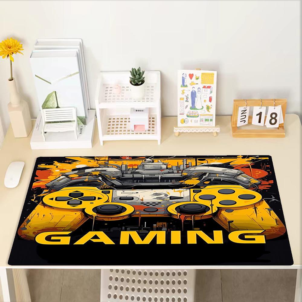 Game Controller Theme Mouse Pad, Non Slip Rubber Base, Multifunctional Office & Home Decor, Perfect for Workspace Personalization.