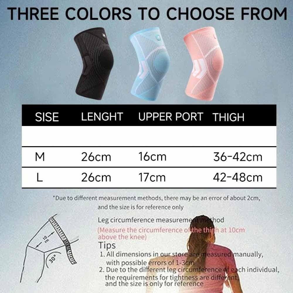 1pair Breathable Knee Supports Brace Anti-collision Knee Sleeve Knee Pad  Running Biking Basketball