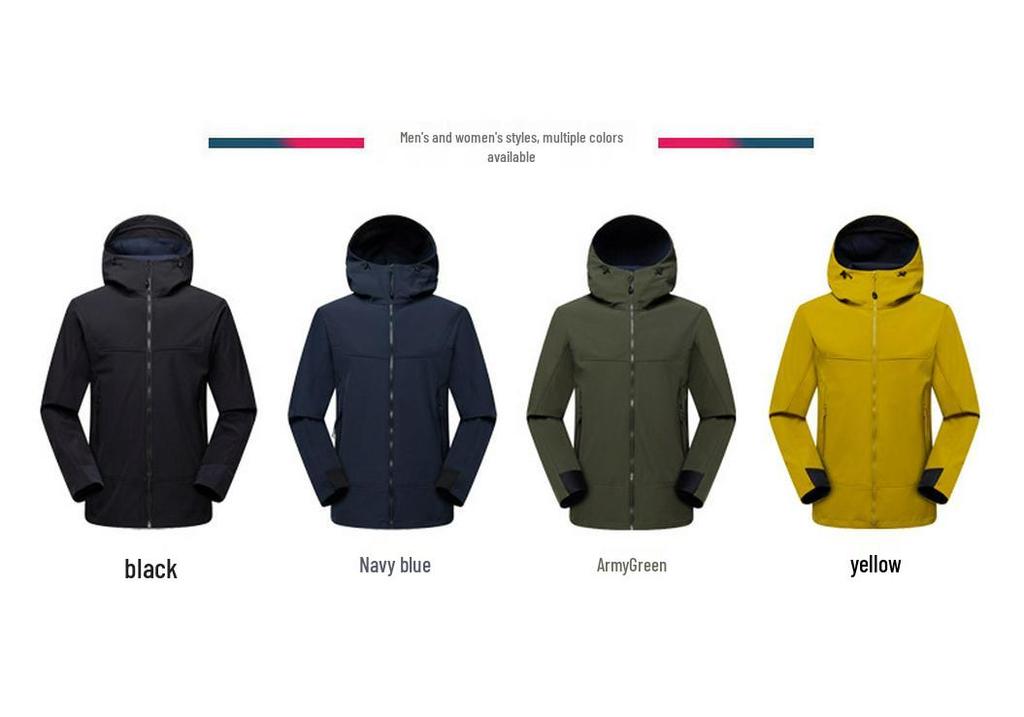 Unisex Windbreaker: Vogelhuis Softshell Jas, Fleece-Gevoerd, Waterdicht & Winddicht voor Herfst/Winter Bergbeklimmen.