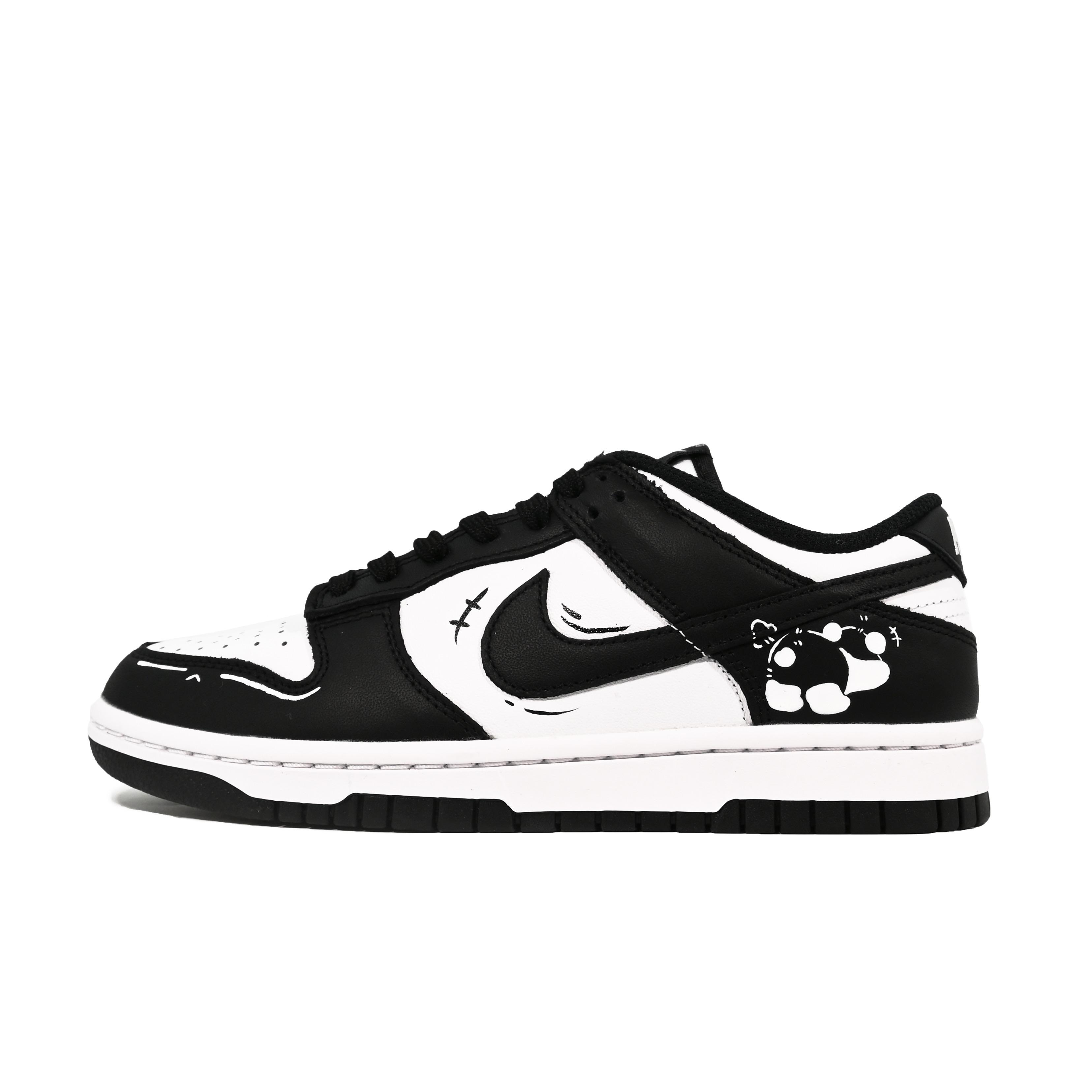 

Nike Dunk Abrasion Resistant Low top Skateboard Shoes Women s Black White DD1503-101(Team1005-) 36.5