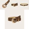 Tiger Print Womens Fashion Leather Belt With Faux Pu Material And Gold Buckle For Casual Wear
