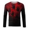 Halloween-tryck Raglanärm Herr Långärmad Topp