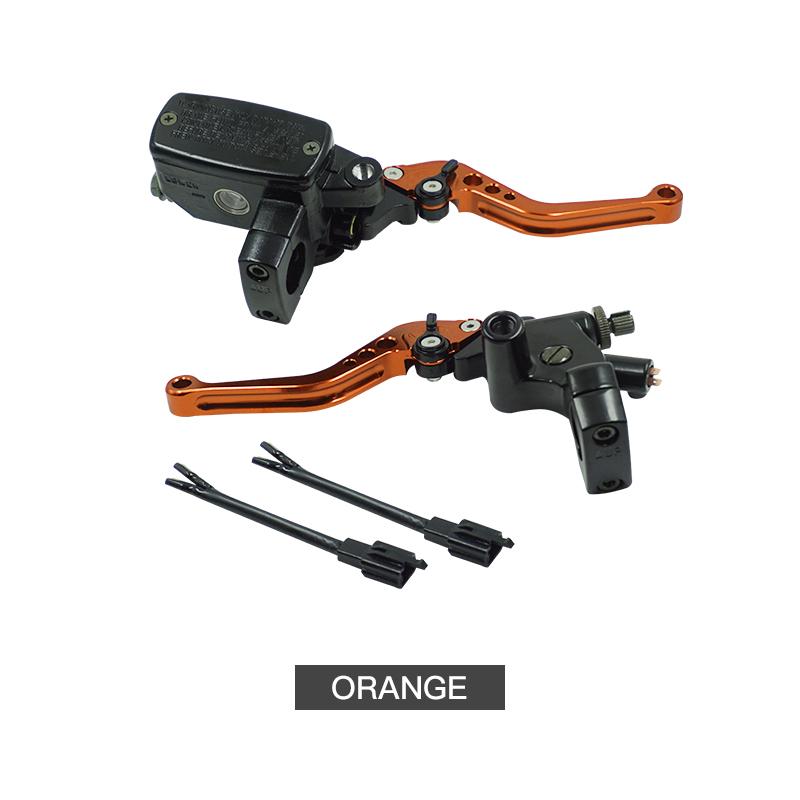 1" 25mm Universal Motorcycle Brake Clutch Master Cylinder Hydraulic Pump with Adjustable Levers For Honda SHADOW Yamaha Suzuki