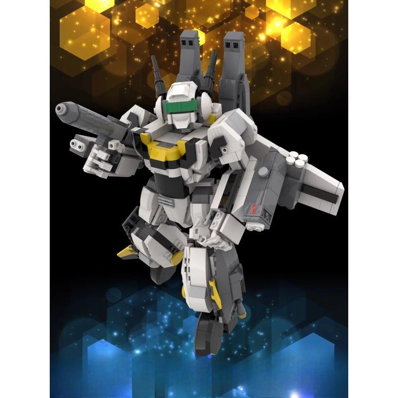 MOC Building Block Small Particle Mecha Model Robot Assembly Building Toy Boy Gift