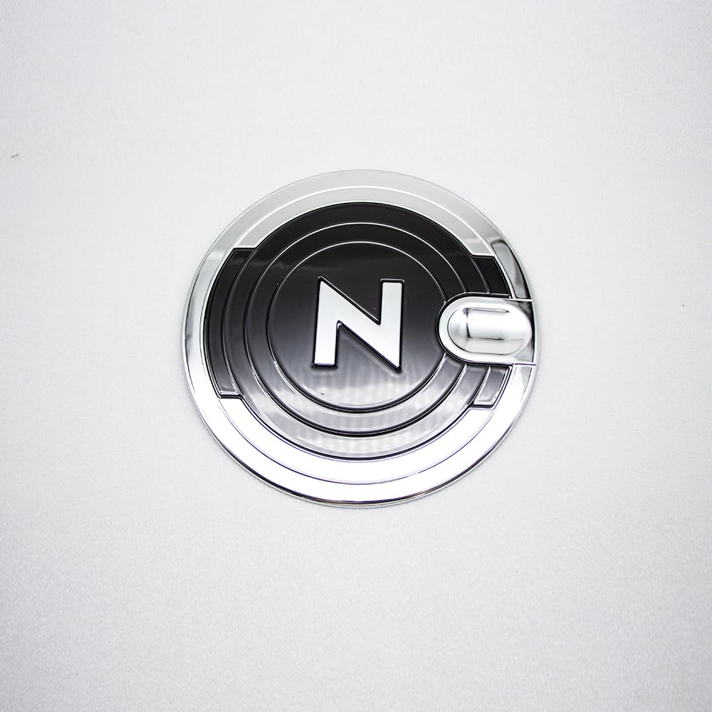 TADOKAPATU Custom Fuel Tank Fuel Filler Lid Custom ABS 1 Compatible with 2023 Chrome Finish Piano N-BOX JF5/JF6 Cover, Garnish, Resin, Piece, JF5/JF6