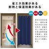 Heeloo Room Divider Thermal Cold Long Accordion Curtain for 150cm Wide x 200cm 1 Panel Curtain, Insulation, Protection, Noren, Toilets, Customizable,