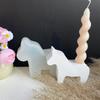 Horse Shape Candlestick Silicone Mold DIY Concrete Cement Plaster Animal Candle Holder Molds Epoxy Resin Candle Stand