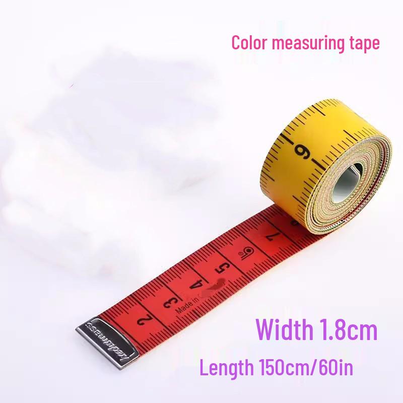 1.5m German Leather Tape Measure with Button - Soft Ruler for Bust, Waist, Hips