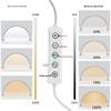 Half-Moon Adjustable Multi-Color Desktop Lamp for Eye Protection, Nail Art, Rhinestones, Beauty, Tattooing, and Eyelash Extensions.