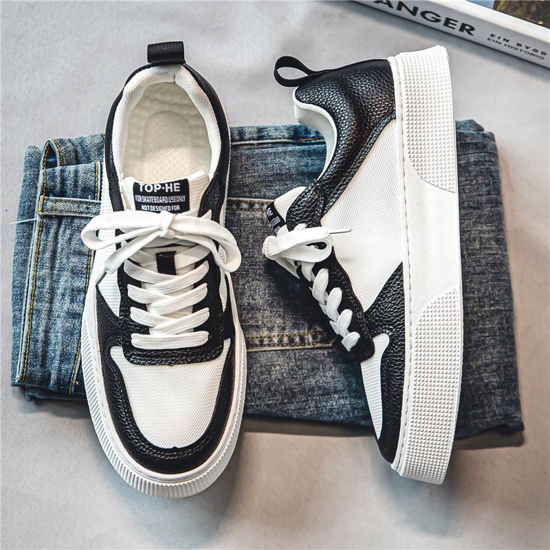 Herrenschuhe Sommer Atmungsaktives Mesh Weiche Sohle Kleine Weiße Schuhe Trend Erhöhen Sportlich Lässig Board Schuhe Herren