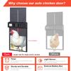 Aluminum Automatic Chicken Coop Door with Waterproof Large Display Timer Electric Chicken Duck Door Intelligent Pinch Protection