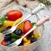 Cute Cat Paw Wooden Fruit Forks (2-Pack)