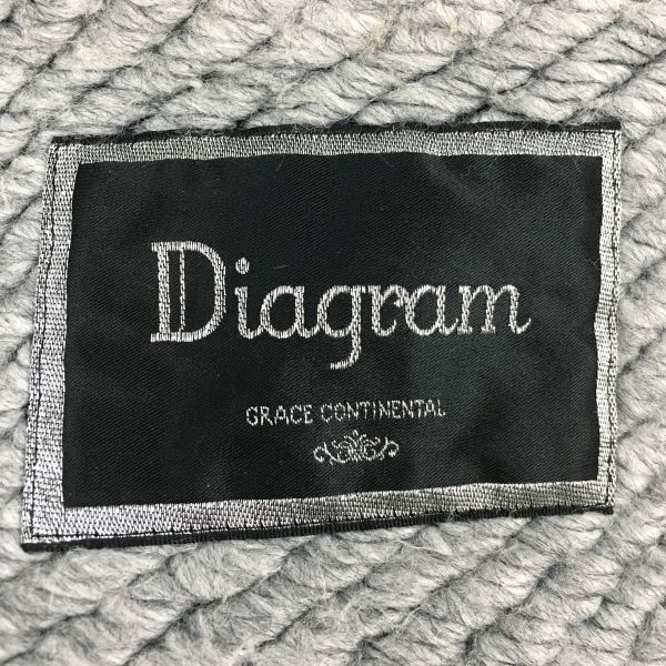 Made in Japan Diagram Hooded Short Pea Coat Size 36 Gray Grace Continental Jacket Jumper(USED)