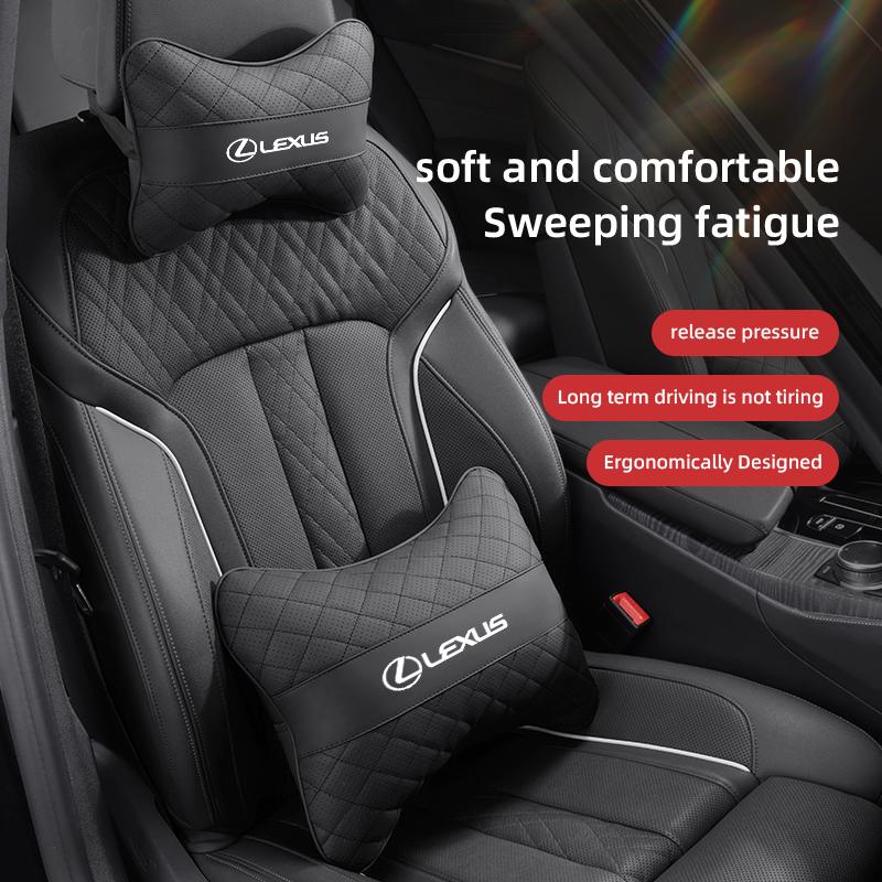 Car Seat Head Support Cushion Lumbar Pillow Interior Accessories For Lexus LS LC RZ IS350 ES300 GS350 CT200h GX460 LX570 RX500h