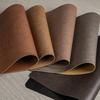 Retro Faux Leather Table Placemats Double-Sides PU Dining Table Mat Heat Resistant Non-Slip Table Place Mats For Kitchen Dining