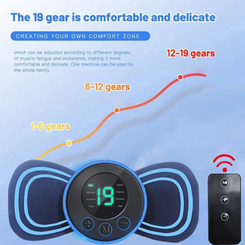 Electric EMS Foot Massager Pad Neck Massage Set Pain Relief Relax Feet Acupoints Stimulation Mat Shock Back Neck