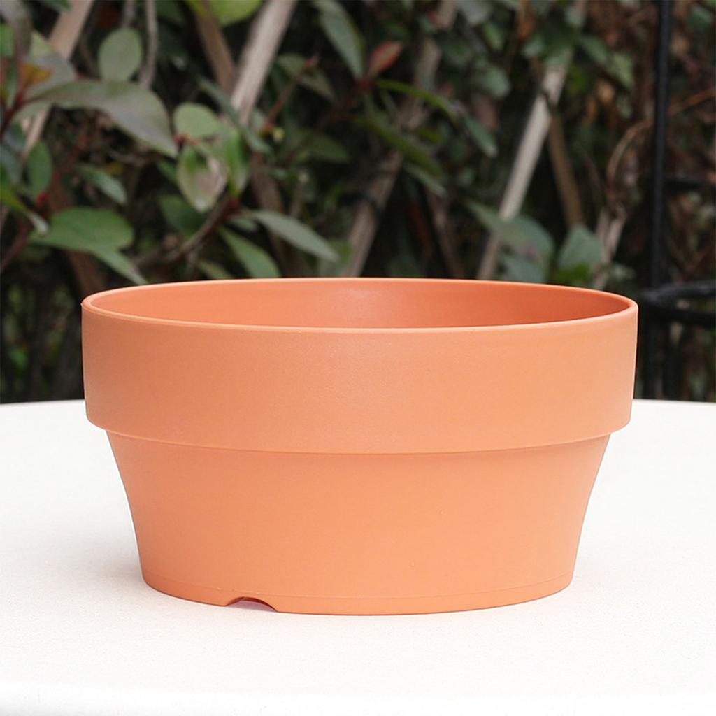 Maceta/Bandeja de Imitación Terracota para Plantas Maceta/Bandeja Redonda para Plantas con Agujero de Drenaje