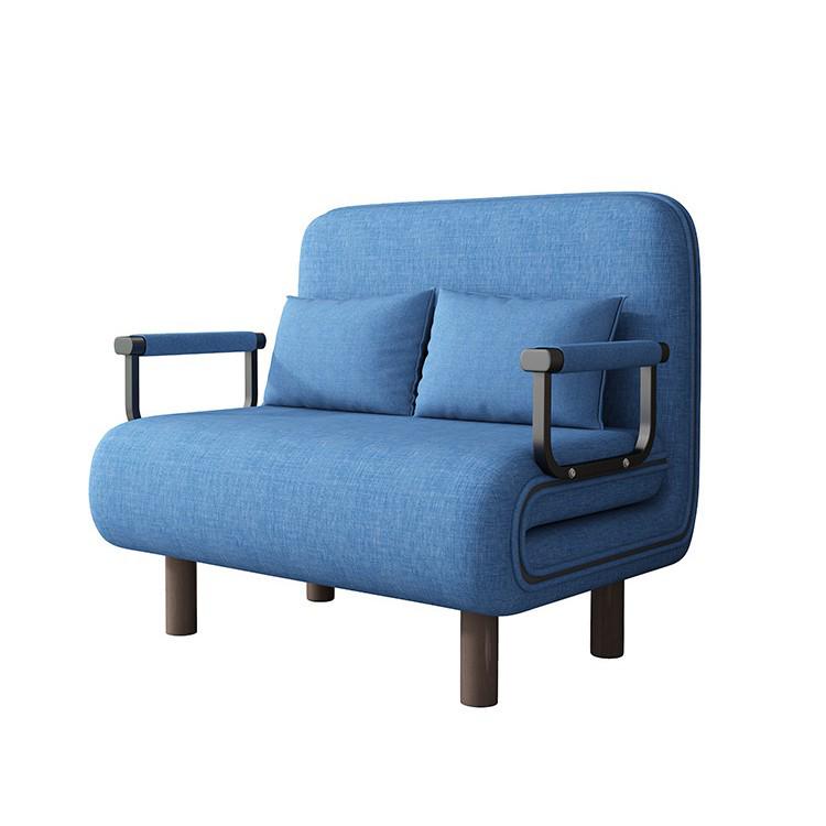 Convertible Foldable Sofa Bed - Dual-Use, Extendable Design for Living Room/Balcony, Ideal for Small Apartments, Double Size, Push-Pull Mechanism.
