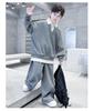2025 Boys' Spring & Autumn Two-Piece Set - Fashionable Shirt Collar & Knitted Design