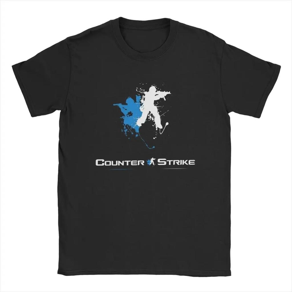 Mens TShirts CounterStrike 2 CS Go Awesome Cotton Tee Shirt Short Sleeve Shootting Game T Shirts O Neck Clothes Gift