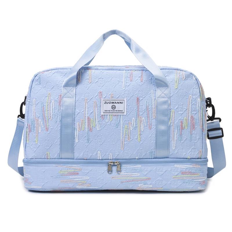 ZY Women s Oxford Cloth Lightweight Travel Duffel Bag