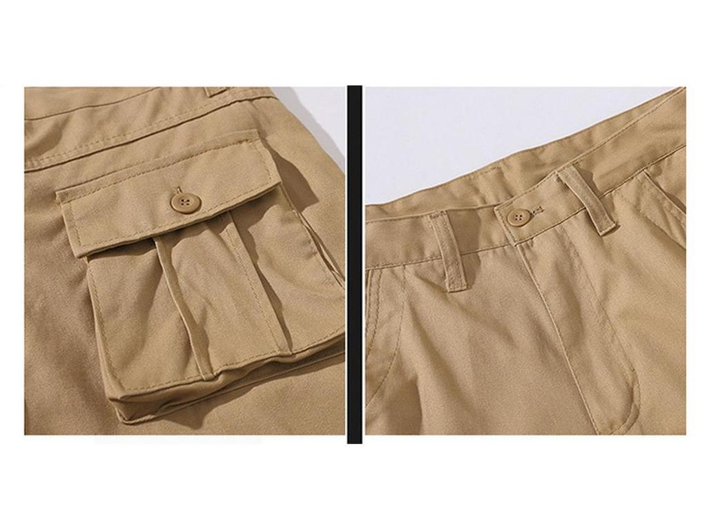 2026 Men's Plus Size Straight Leg Multi-Pocket Casual Outdoor Sweatpants