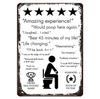 HD Tin Sign Funny Bathroom Humor Vintage Metal Wall Art Retro Toilet Decor Set