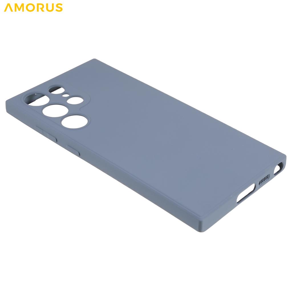 For Samsung Galaxy S22 Ultra 5G Case Precise Cutouts TPU Fiber Lining Shockproof Phone Cover