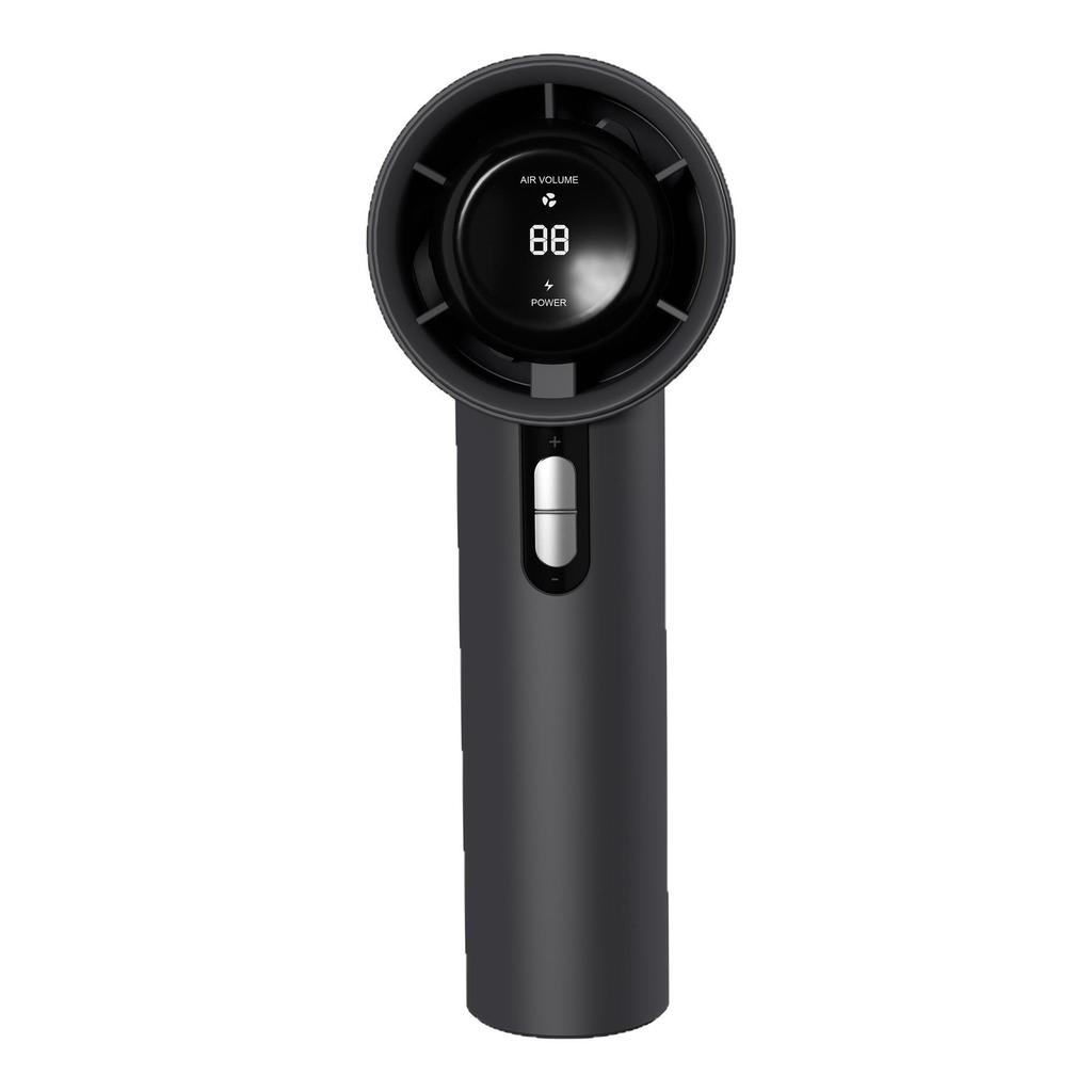 100-Speed USB Rechargeable High-Power Handheld Turbo Fan with Digital Display