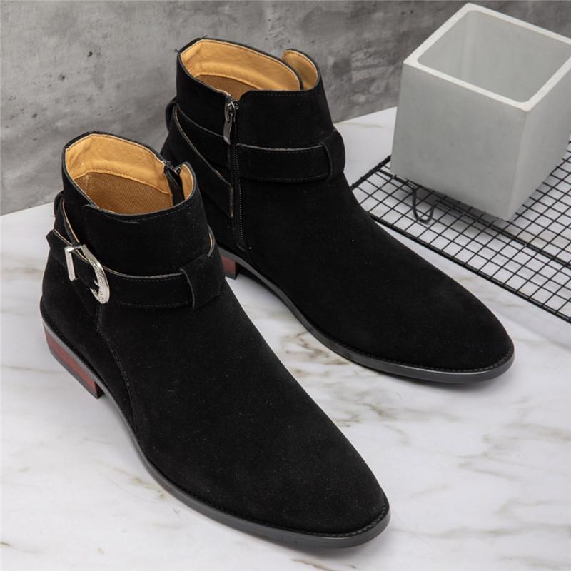 

Роскошные Новые Дизайнерские Зимние Ботильоны на Шнуровке с Острым Носком из Замши и Лакированной Кожи, Мужские Хайтопы, Мужские Балетки, Обувь на Все Случаи Жизни 44