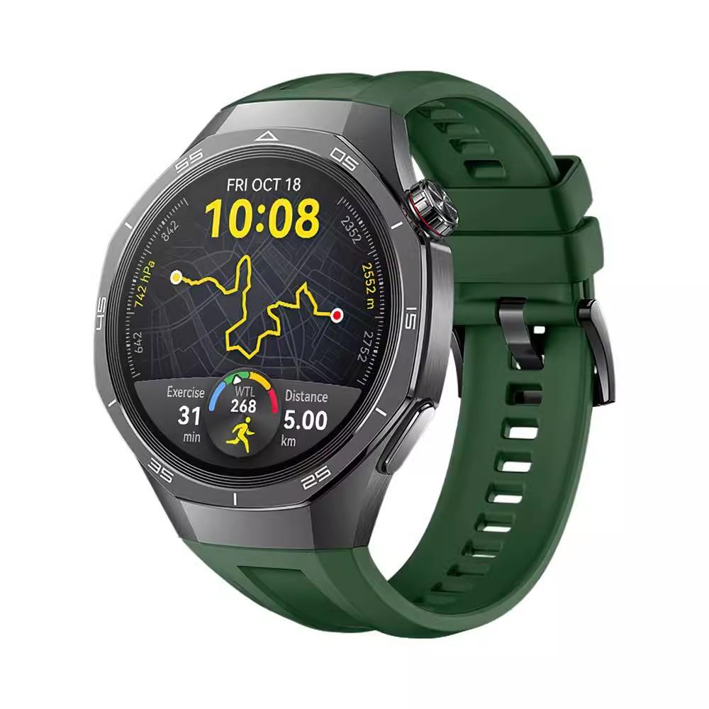 

Silicone Strap For Huawei Watch GT 6 Pro 46mm Sports Band 22mm Watchband For Huawei Watch 5 4 3 GT6 GT5 GT5Pro GT4 GT3 Bracelet 22mm армія зелений колір