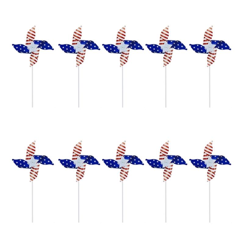 Wind Spinners Eye Catching Pinwheels Colorful for Kid Parties Camping Picnics Outdoor Gathering Lawns Garden Decorations