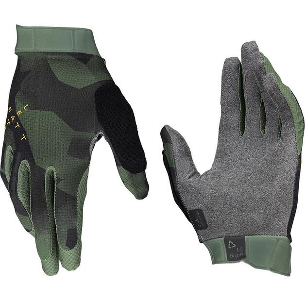 Велосипедные перчатки Leatt 1.0 Gripr (green) One Size