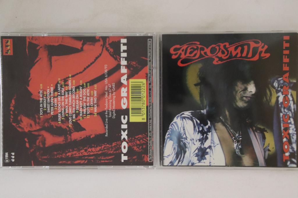 CD AEROSMITH - Toxic Graffiti KTS222 Kiss The Stone 1994 Italy Rock Used