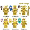 6/12Pcs/Set Anime Saint Seiya Building Blocks Athena Shiryu Ikki Golden Warrior Figures Bricks Cartoon Toys For Children Gifts