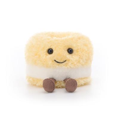 Apricot Lamb Delicious Bagel Plush Toy for Kids, Soft and Cute, Fluffy and Delicious Bagel for Girls and Boys, 6cm
