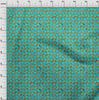 oneOone Georgette Viscose Aqua Blue Fabric Batik Fabric For Sewing Printed Craft Fabric By The Yard 42 Inch