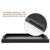 Portable Binaural Rectangle Shape   Wood Tea Coffee Food Serving Tray Plate (Light Color)