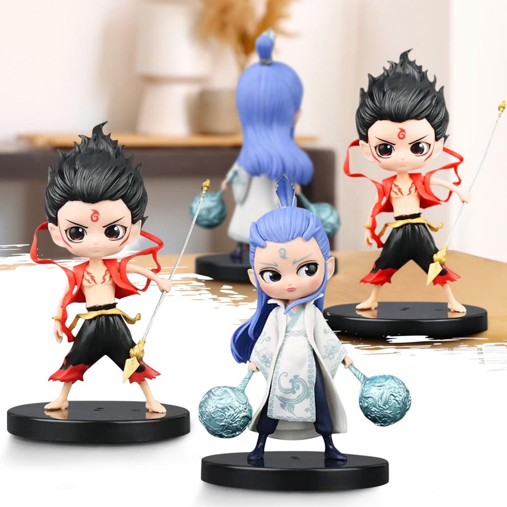 Creative Small Ornaments Nezha Magics Boy Comes To The World Living Room Wine Cabinet Bogu Rack Decorations Crafts