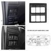 For Toyota Fortuner 2016-2022 Hilux Revo Conquest 2015-2021 LHD Head Light Switch Panel Cover Decorate Sticker Trim Accessories
