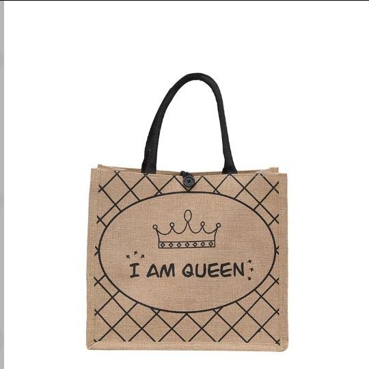 

Маленькая свежая льняная сумка женская сумка модная сумка с принтом большая вместительность сумка через плечо сумка-тоут average size