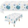 1pc Watercolor Outer Space Planet Print Tablecloth,   Dining Table Cover for Kitchen Restaurant Home