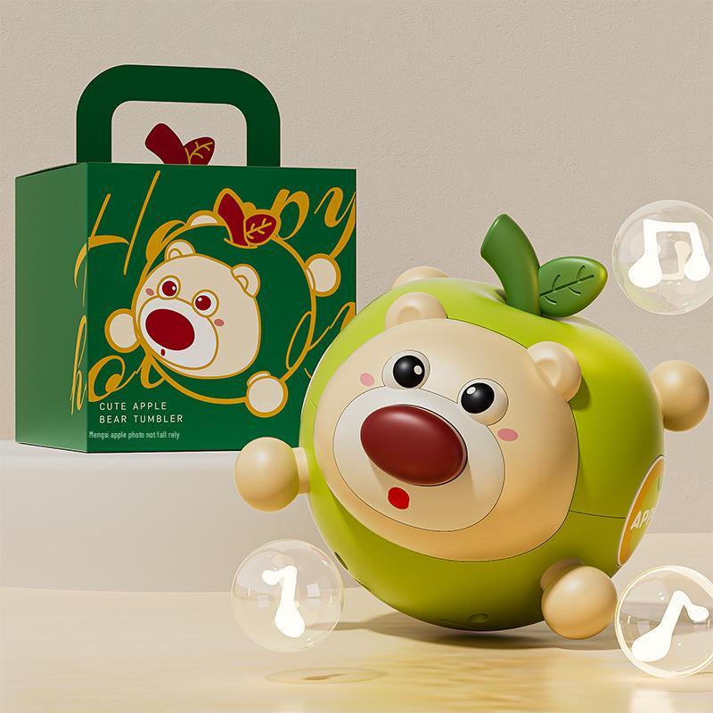 Baby Roly-Poly Toy for Head-Lifting and Teething, Ages 0-1, Educational Gift for 3-6 Month Babies