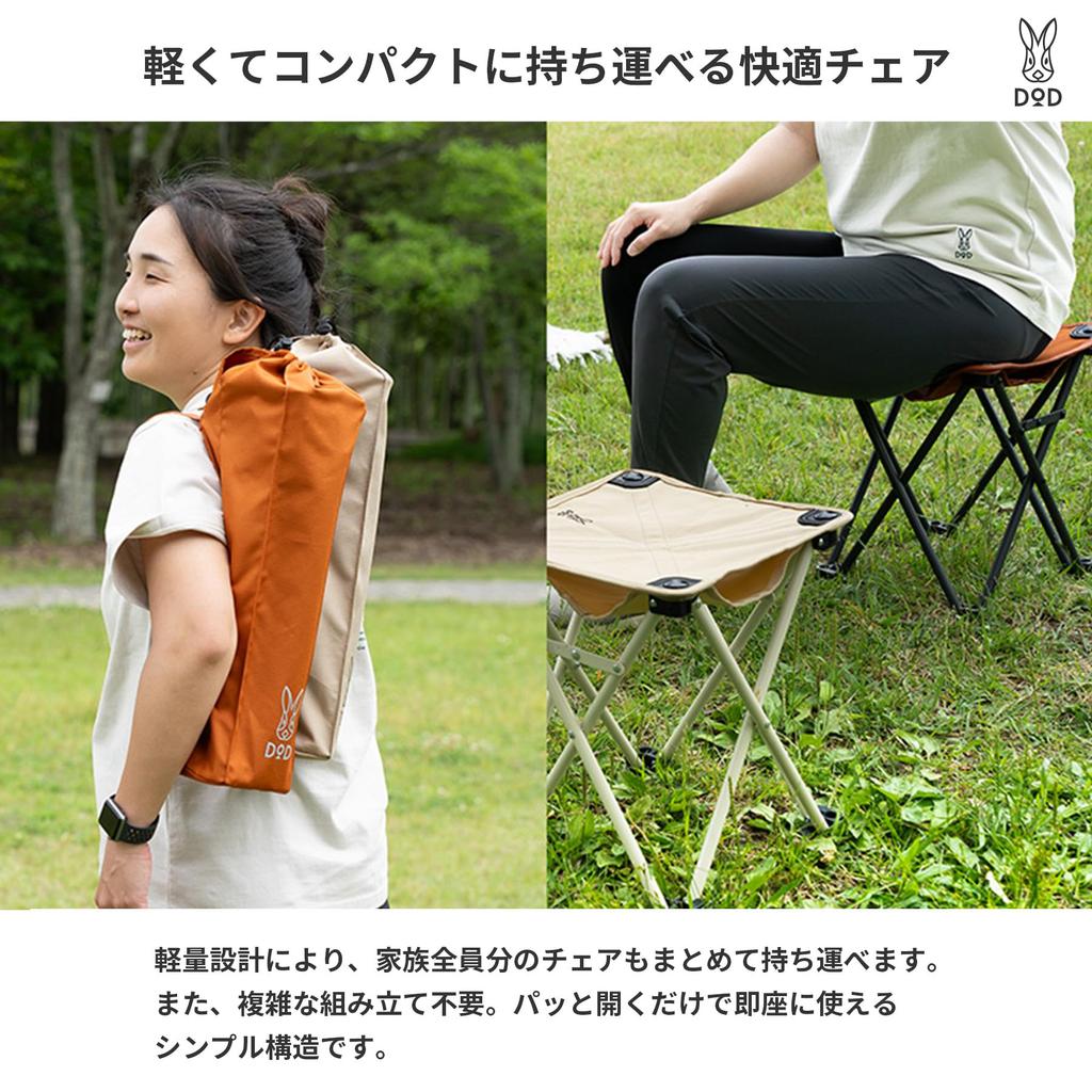 DOD Mob Chair, Lightweight and Compact, for Outdoor Picnics, Fishing, and Camping, C1-191-BK