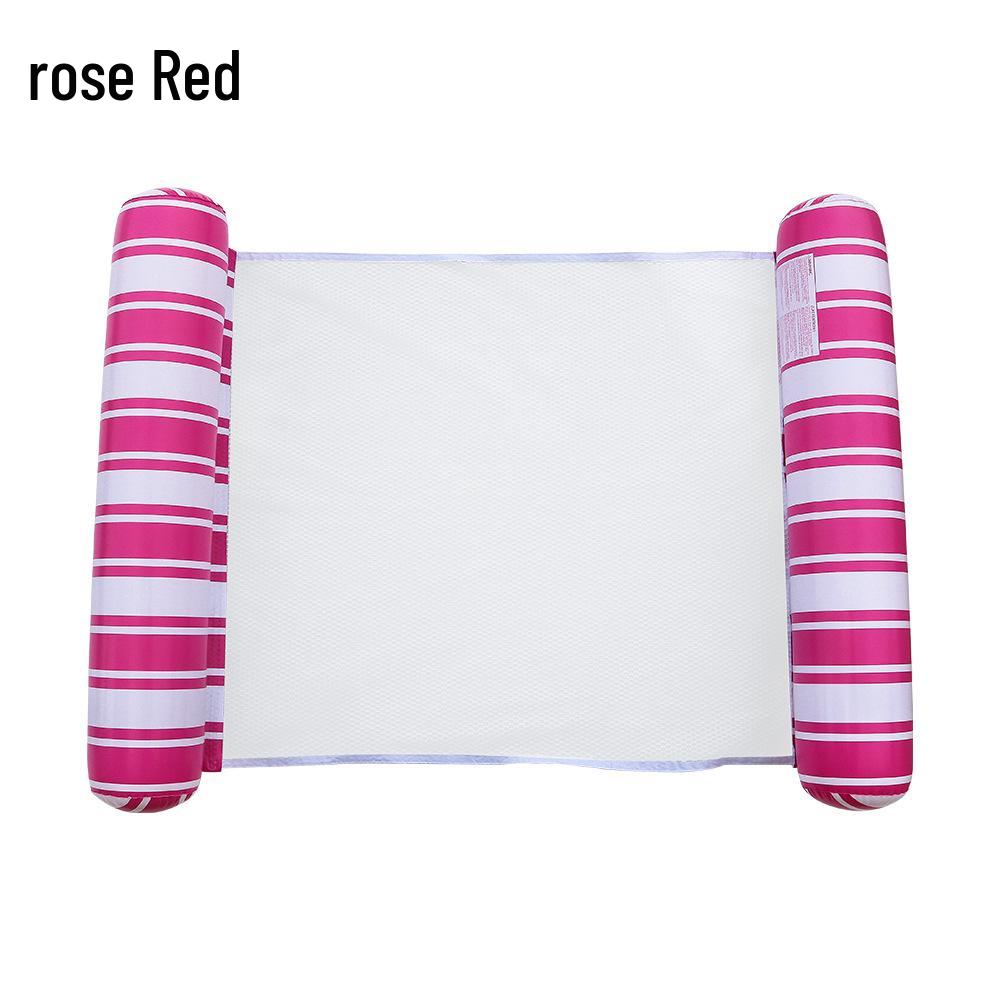 

Полосатый надувной водный гамак - Новый цилиндрический надувной матрас для бассейна и шезлонг 120 x 85 cm Before Inflation