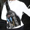 Fishing Bag with Rod Holder Waterproof Nylon Fishing Accessories Sling Bag Lightweight Outdoor Hiking Hunting Fishing Gear Single Shoulder Storage