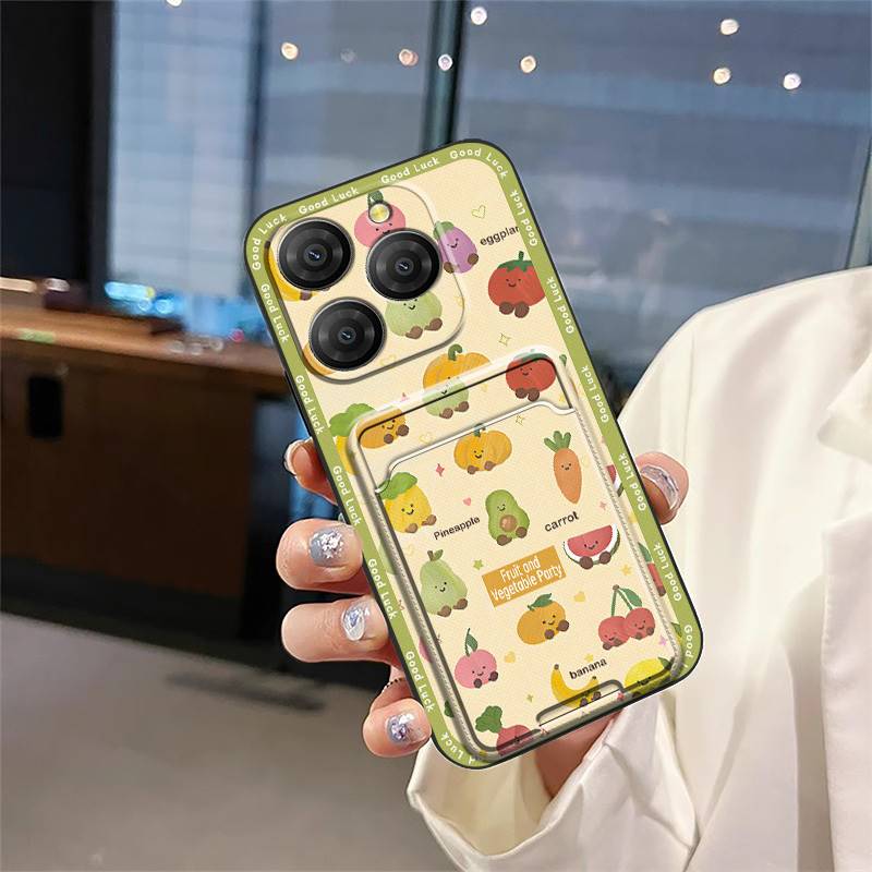 Durable Card slot Phone Case For Blackview Shark9 5G Cute Graffiti Cover Fashion Design Cartoon Dirt-resistant TPU