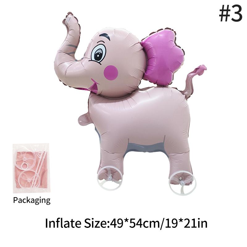 Aluminum Film Creative Pet Pet Balloons Rabbit Dog Cat Balloons Walking-With-Wheels Baby Shower Birthday Party Easter Balloons