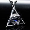 Delicate Devil's Eye Necklace Triangle Women Pendant Necklace  Valentine's Day Gift