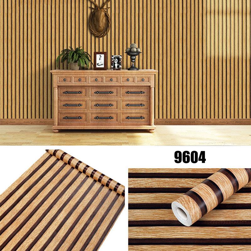 45cm Peel and Stick Wallpaper Self Adhesive Wall Stickers Room Decoration PVC Grid Stripes Wallpapers Home Decor Sticker